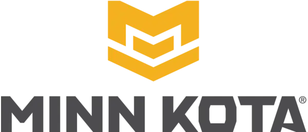 Yellow stylized M logo above bold black text reading MINN KOTA on a black background, conveying a modern and robust brand identity.